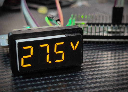 DIY Batt1-Batt2 Voltage "v" character hack for 3digit 7segment LCD