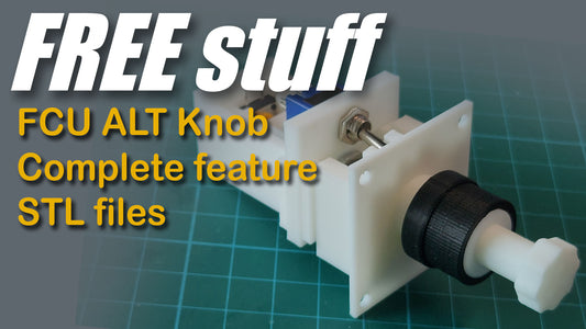 FREE - FCU ALT knob complete feature STL files