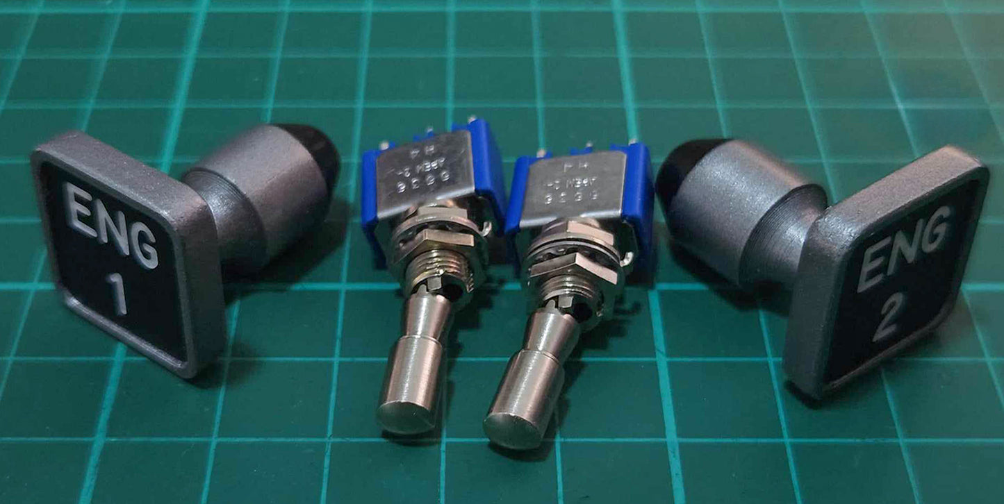 A320 ENG1-ENG2 Lift-Unlock Mod DIY Kit for the TM TCA Quadrant