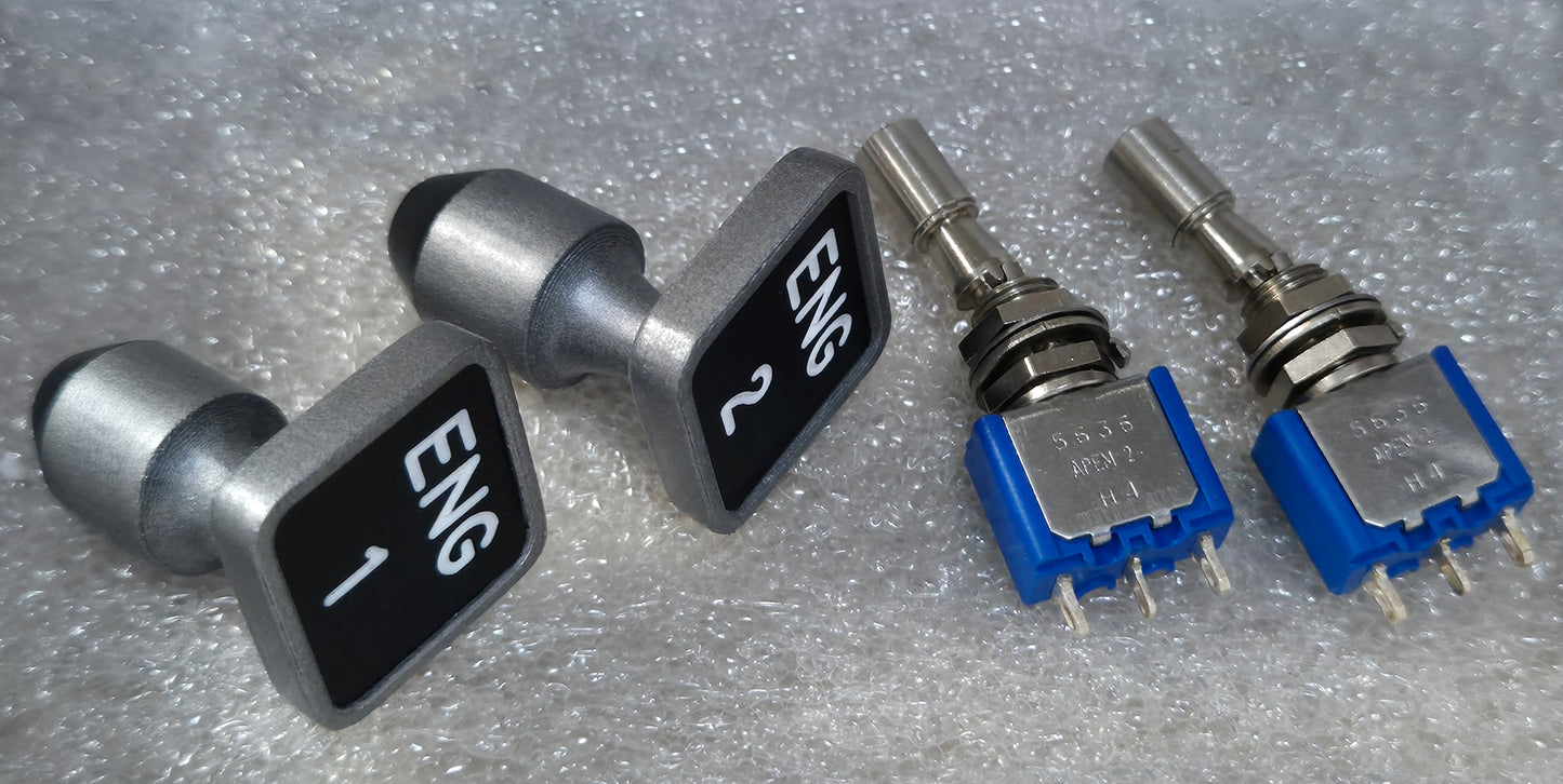 A320 ENG1-ENG2 Lift-Unlock Mod DIY Kit for the TM TCA Quadrant